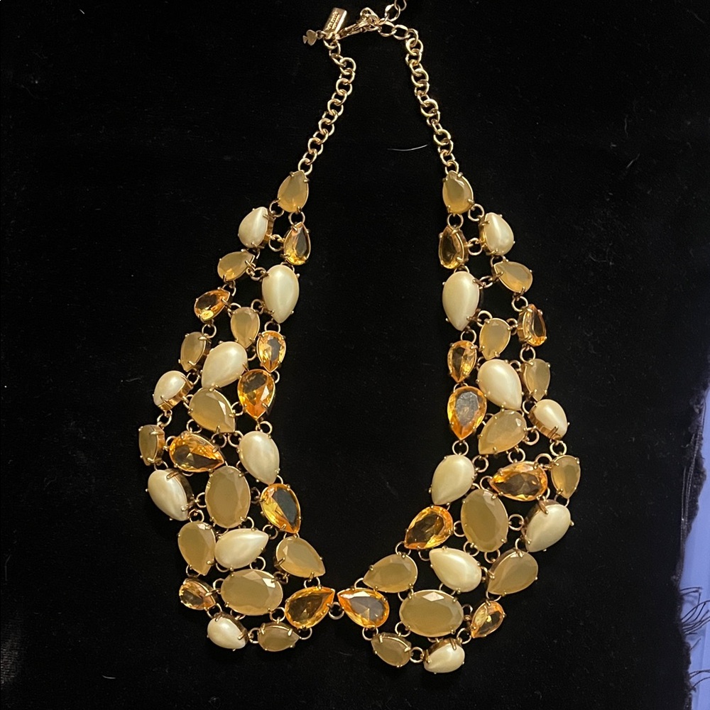 Kate Spade New York Plaza Athenee Collar Statement Runway Necklace